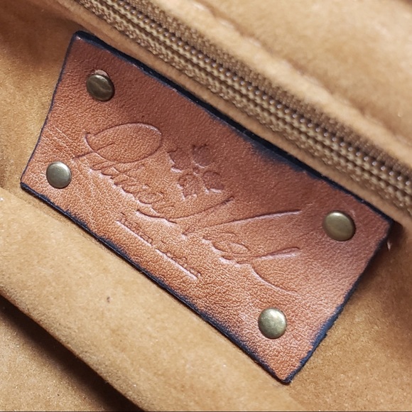 Patricia Nash Ferrara Frame Italian Leather Satchel Vintage inspired Bag Flowers - Picture 7 of 14